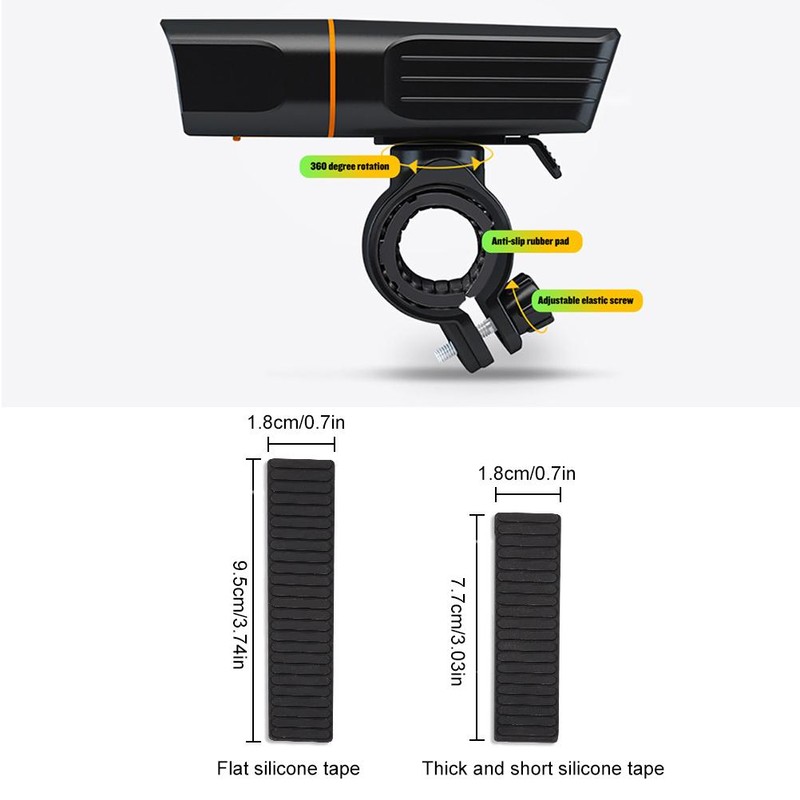 Bike Lights Front and Back Light USB Rechargeable Light for