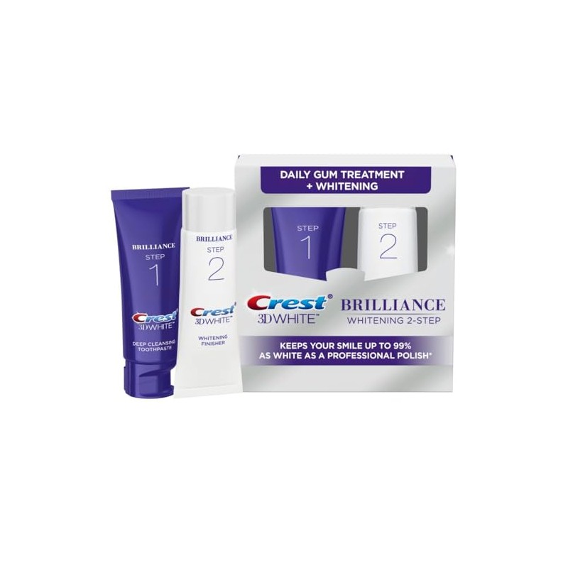 Crest 3D White Brilliance Toothpaste and Whitening Gel System, 4.0oz