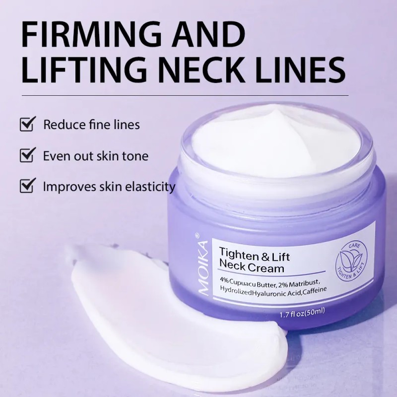 Crema Reafirmante Antiarrugas, Hidratante, Tensa El Cuello