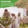 Suclain Bamboo Plant Stakes Plant Support Stakes Indoor and Outdoor