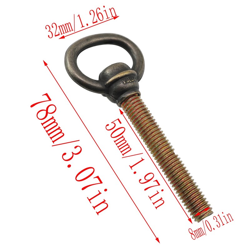 LQ Industrial 4PCS Bronze Mirror Frame Screws 78x32x8mm Mirror Frame