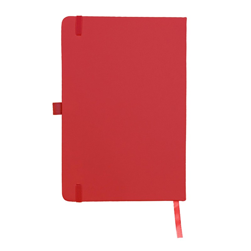 A5 Notebook Ruled Hardcover Diary Notepad Notes Diary (Red)