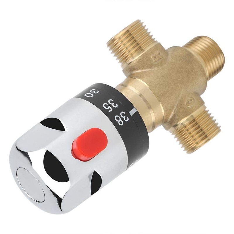 Thermostatic Mixing Valve, Brass Thermostatic Water Blending Mixer Valve Temperature