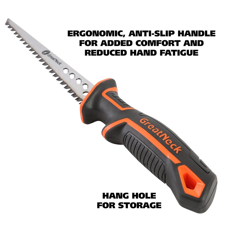 GreatNeck 74027 Rasping Jab Saw and Sheath, Drywall Cutter, Hand