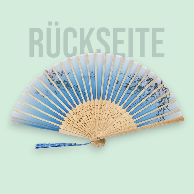 Starlet24 Foldable Bamboo Hand Fan Folding Fan with Tassel Fan