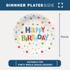 CENLBJ Happy Birthday Party Plates, 9inch-50pcs, Birthday Party Paper Plates,