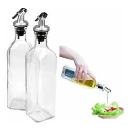 RIVERSOFY Botella Dispensadora Para Aceite De 500 Ml 2 Piezas
