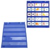 Magnetic Pocket Chart 5 Rows Transparent Schedule Pocket Chart for