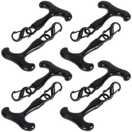 8 Pack Replacement Zipper Pulls Compatible with RTIC and Other Soft Coolers Metal T-Latch and Clippable Zipper Pull Kit Universal Fit for Day Cooler, Backpack, Lunch Bag, Tumbler & Totes
