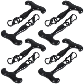 8 Pack Replacement Zipper Pulls Compatible with RTIC and Other Soft Coolers Metal T-Latch and Clippable Zipper Pull Kit Universal Fit for Day Cooler, Backpack, Lunch Bag, Tumbler & Totes