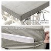 HOMBYS Glider Rocker Replacement Cushions 5 PCS with Storage Side