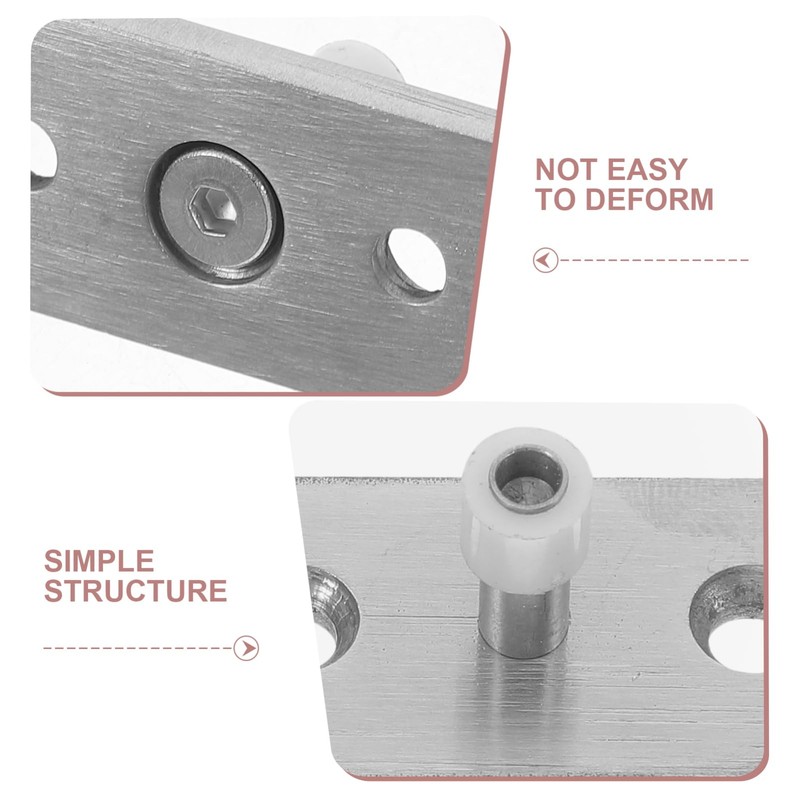 LALAFINA Stainless Steel Barn Door Stopper Easy Install No Tools