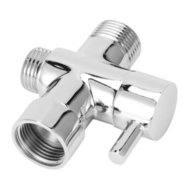 T Adapter Shower Branch Valve Replacement for Showerhead Copper Zinc Alloy G1/2 G3/4 G7/8 G3/8 Branch Faucet 3 Way Shower Head T Adapter Shower Branch Valve Replacement for Shower Head (7/8 Water