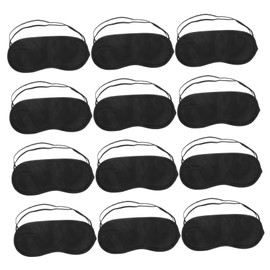 TOVINANNA 50pcs Disposable Blackout Eye Mask for Sleeping Adjustable Silk Blindfolds for Travel Airplane and Train Use Comfortable and Skin Friendly Design