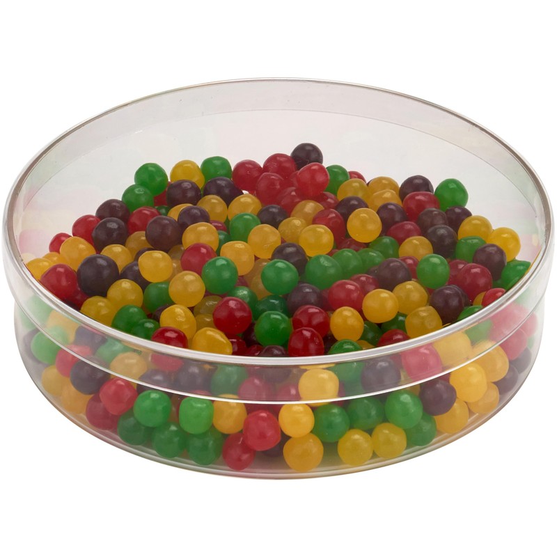 Pioneer Plastics 175C Clear Round Plastic Container, 6" W x