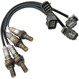 Automotive-leader 4 piezas 234-5010 234-4355 234-4368 sensor de oxígeno 1 sensor 2 banco 1 banco 2 río arriba abajo para Honda Accord EX LX 3.0L V6 2003-2007