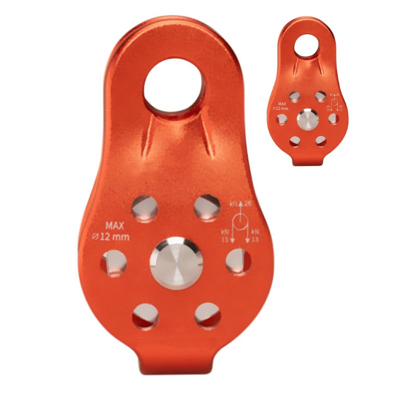 Fixed Single Pulley Cave Exploration Crossing Rescue Lifting Aluminium Alloy