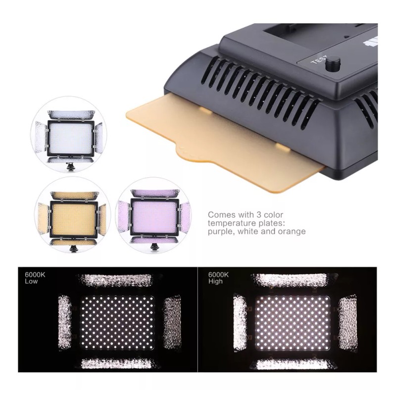 generic Panel De Lámpara Andoer W300 Para Fotografía De Vídeo,