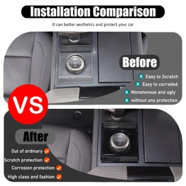 for Hummer EV Accessories Center Console Drive Mode Gear Shift Knobs Covers for 2022-2024 2025 Hummer EV SUV Truck Pickup Gear Control Knob Cover (Piano Black)