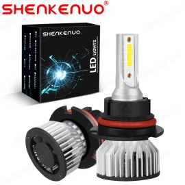 SHENKENUO 9007 HB5 LED Headlight Bulbs Conversion Kit High Low Dual Beam 6000K Super White