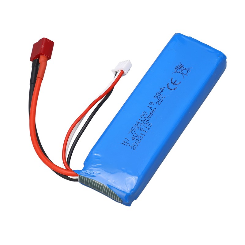 7.4V 2700mAh Battery Li Po Overcharge Short Circuit Protection Light