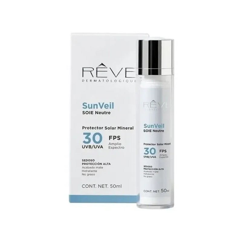 Reve Protector Solar Mineral Soie Neutre 30fps 50ml Uvb Uva
