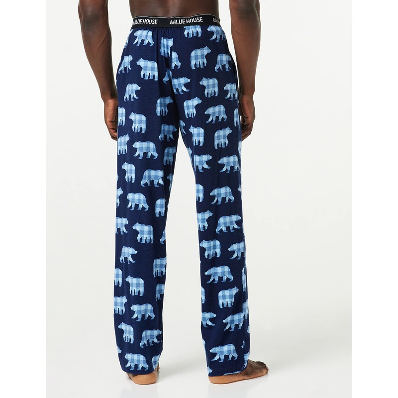 Hatley Men's Jersey Pajama Pants Bottom, Papa Bear, XX-Large