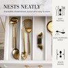 Gold Magnetic Measuring Spoons with Leveler - Featuring 8-Piece Upgraded