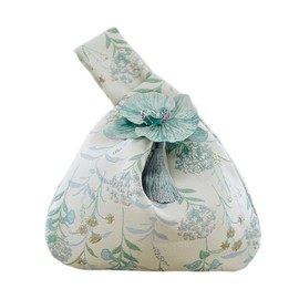 Rosesky Handle, Japanese Pattern, Drawstring Bag, Drawstring Bag, Drawstring Pouch, Hakama, Yukata, Kimono, Shichi-Go-San Graduation, Coming-of-age Ceremony, Women's, Going Out, Festival, Fireworks, Present, Casual, Fashionable, Cute, Elegant, Chic Modern (Light Blue, Free)