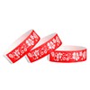 500 WristCo Red Hawaiian Flower Tyvek Wristbands for Events -