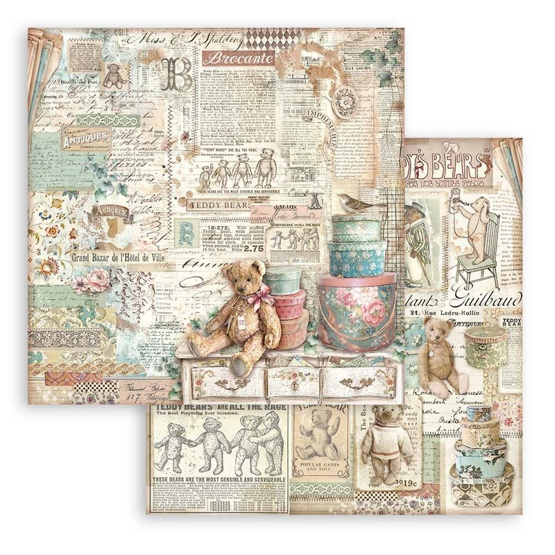 Stamperia Scrapbooking Small Pad 10 Fogli cm 20,3 X 20,3