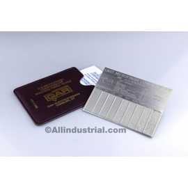 Gar Surface Roughness Scale C-9 Cast Mocrofinish Surface Comparator