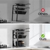 MUDEELA Pots and Pans Organizer under Cabinet 15.75" Tall, 4-Tier