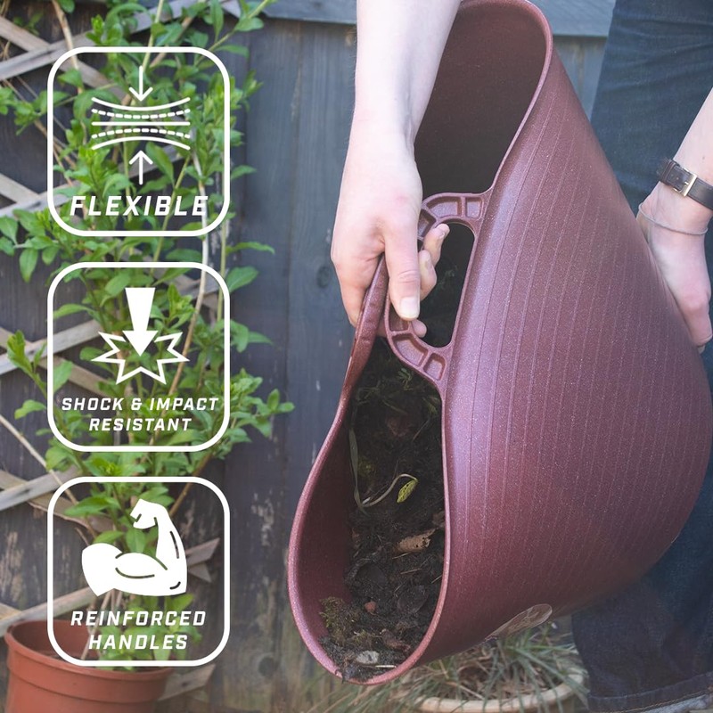 Faithfull Eco Flex Tub, Multi-Purpose, Durable & Sustainable Flexible Bucket
