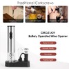 CIRCLE JOY Electric Wine Openers Set - Battery Powered Motorized