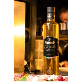 La Rustichella - Black Truffle Olive Oil 8.45 fl oz (250 ml) - 100% Made in Italy | Vegan, Gluten-Free, Cholesterol-Free