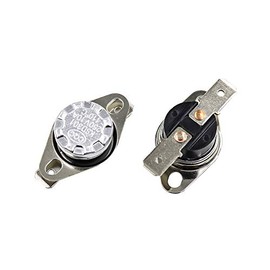 BokWin 2PCS KSD301 Thermostat 110°C 250V Normally Closed N.C Snap Disc Limit Control Switch Microwave Thermostat Thermal Switch