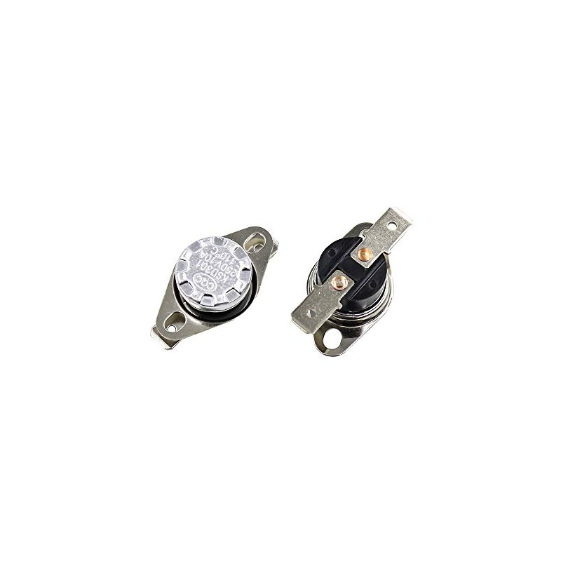 BokWin 2PCS KSD301 Thermostat 110°C 250V Normally Closed N.C Snap