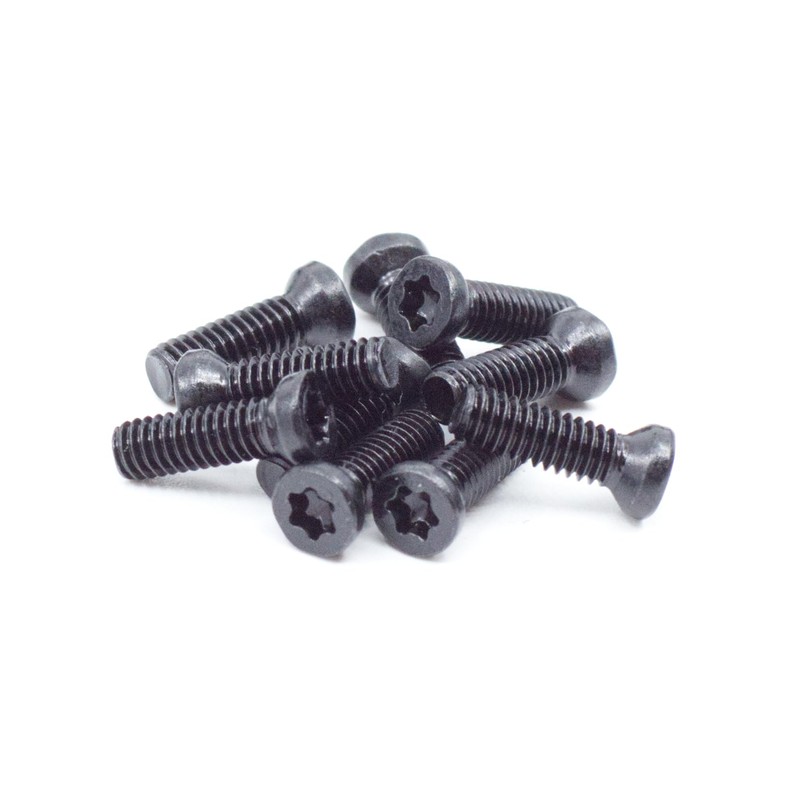 Black Oxide Star Drive Weaver Oval Head Gun Screws -