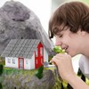 jingfei 200Pcs Roof Tiles Set Miniature Tiles Mini Shingles Tile