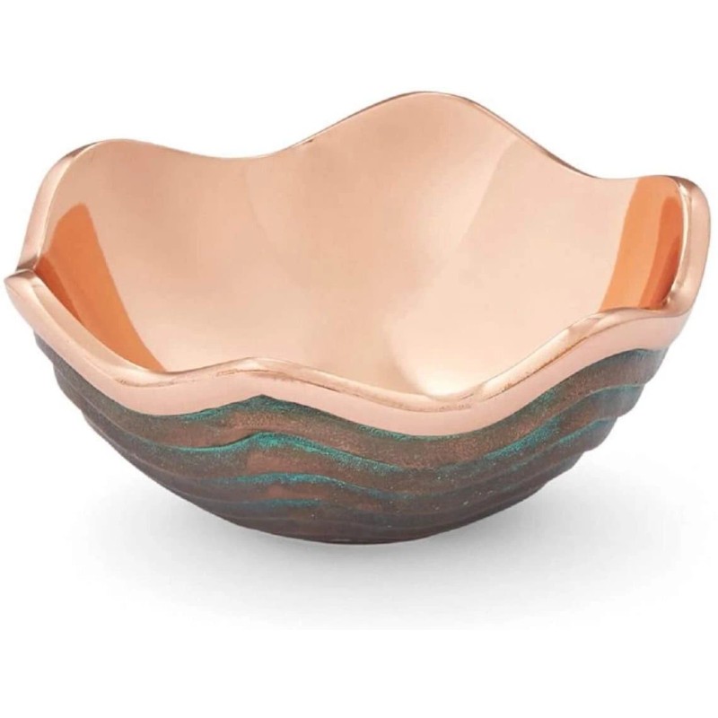 Nambe Copper Canyon Collection Serving Bowl, 4.5 Inch, Alloy Metal