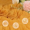 6 Pack Gold Cheesecloth Table Runner 10ft Boho Gauze Fabric