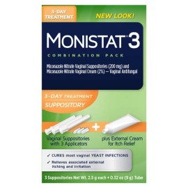 Monistat 3 Combination Pack Suppositories+
