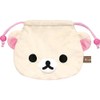 San-X Rilakkuma Plush Drawstring Bag, Korilakkuma CA44602 (H x W