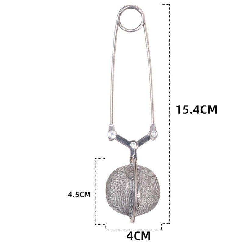 XUTONG 4PCS Snap Ball Tea Strainer,Stainless Steel Spoon Tea Ball