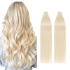 Silk-co Silk-co 20" Tape in Real Remy Human Hair Extensions