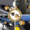 JNNJ 2 Pieces Motorcycle Rear Support Swing Arm Sliders Support,