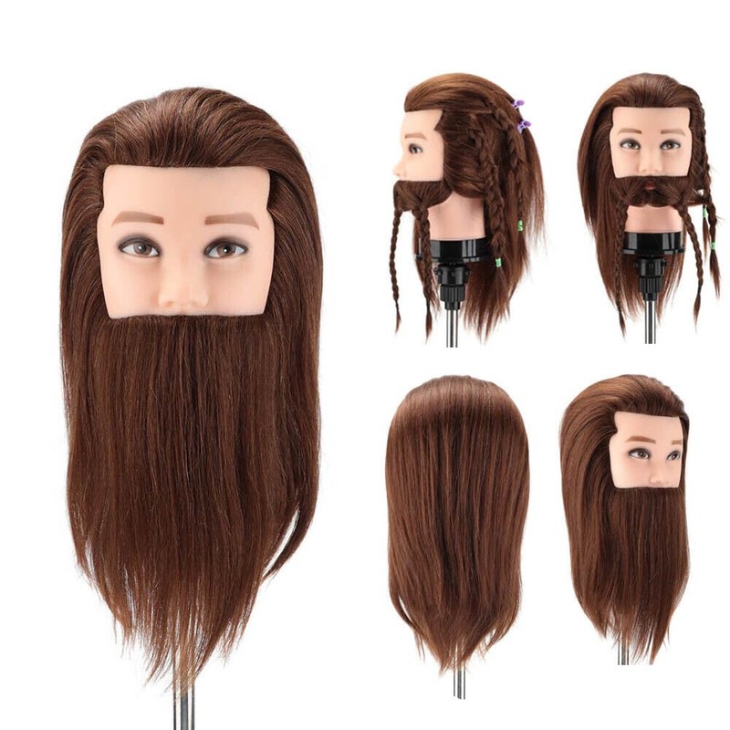 Mannequin Doll Male Men Training Head Styling + Free Clamp