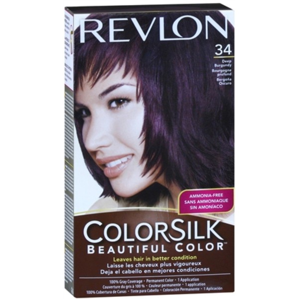 Revlon ColorSilk Hair Color 34 Deep Burgundy 1 Each (Pack