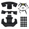 GWEUZMALL Helmet Chin Strap and Memory Foam Padding Kit -